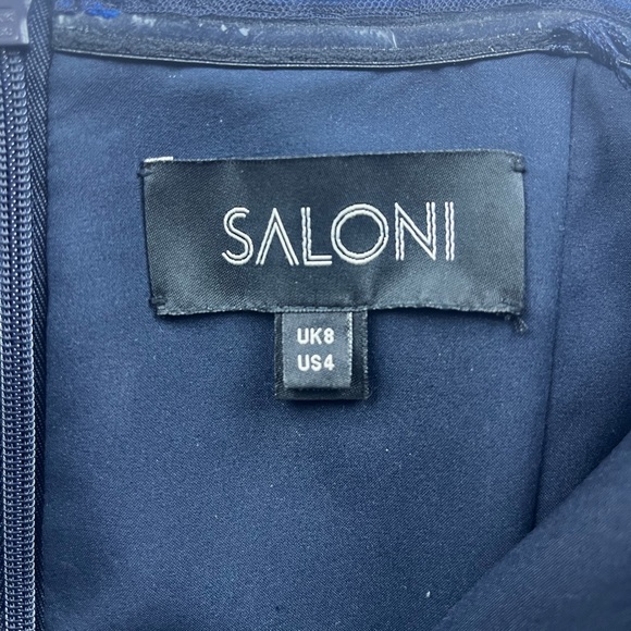 Saloni Aurelie Strapless Sequin Jumpsuit S100-7 - Picture 4 of 6